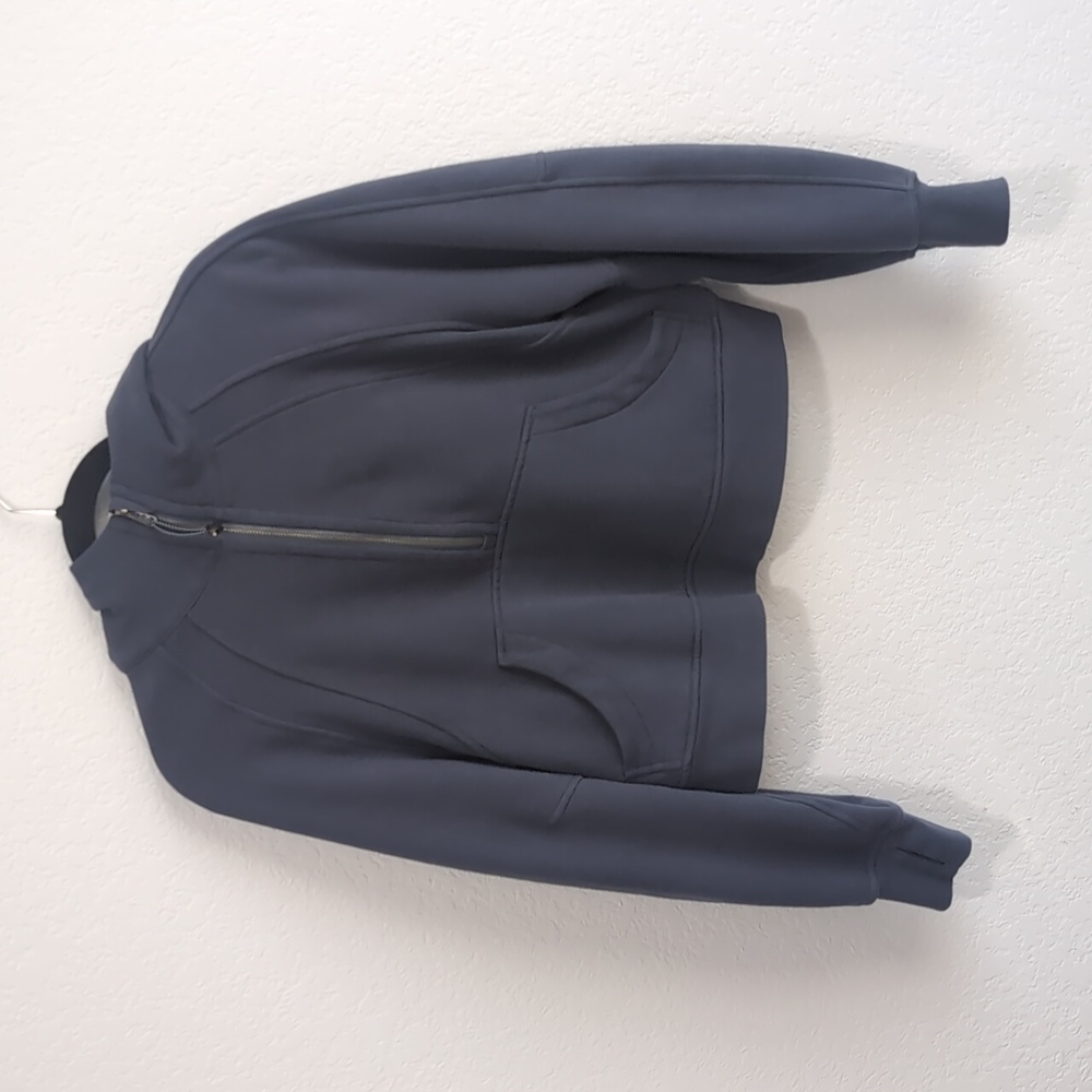 Lululemon scuba half-zip cropped pullover hoodie size xs/s in iron blue
